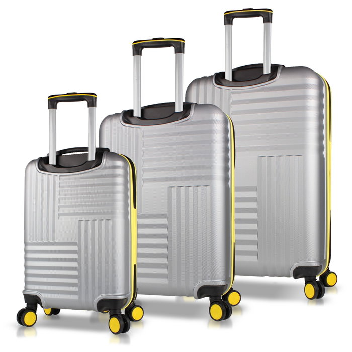 Zoozie Bags Set de maletas de 3 piezas gris